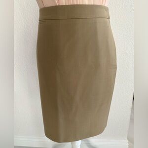 Ann Taylor Elegant Tan Pencil Skirt